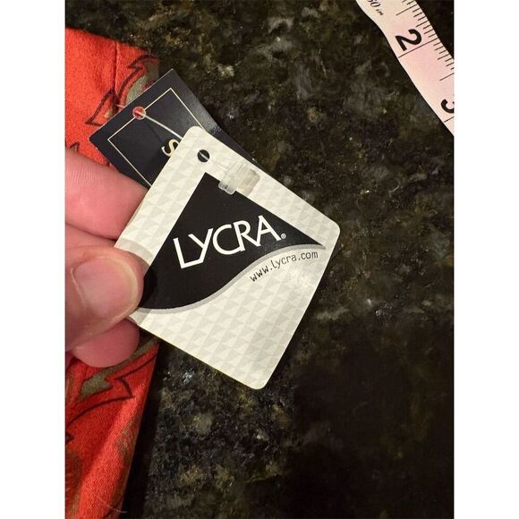 Jones New York Women's Floral A-Line Knee Length Skirt Red Size 14 - Picture 5 of 12